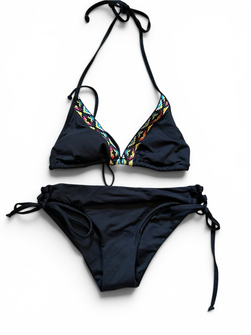 NWOT L*Space southwestern bikini set black